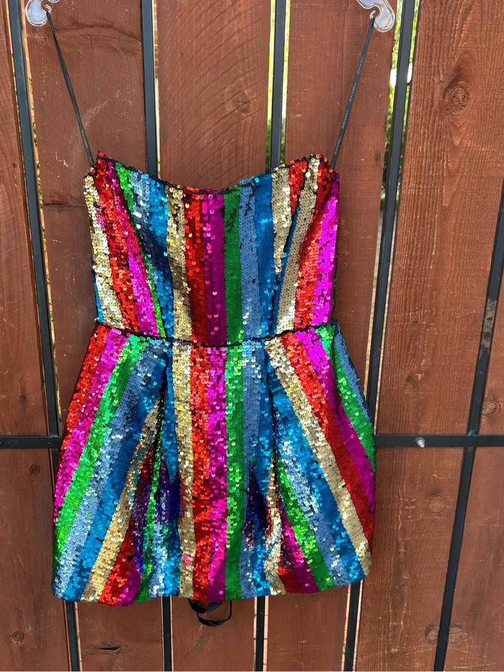 Bronx and Banco | Dresses | Bronx Banco Maraya Striped Sequin Corset Mini  Dress Xs Nwt | Poshmark